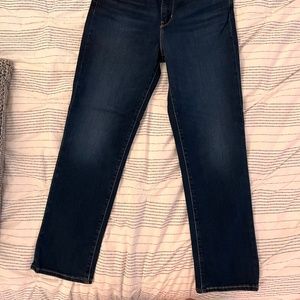 Levi’s high rise straight crop